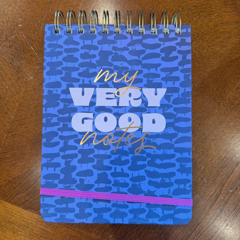 Tabitha Brown Notepad My Very‎ Good Notes 2024 Unisex 6x8 Blue Purple Gold